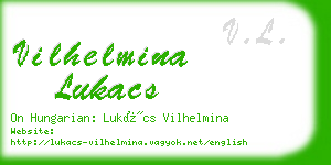 vilhelmina lukacs business card